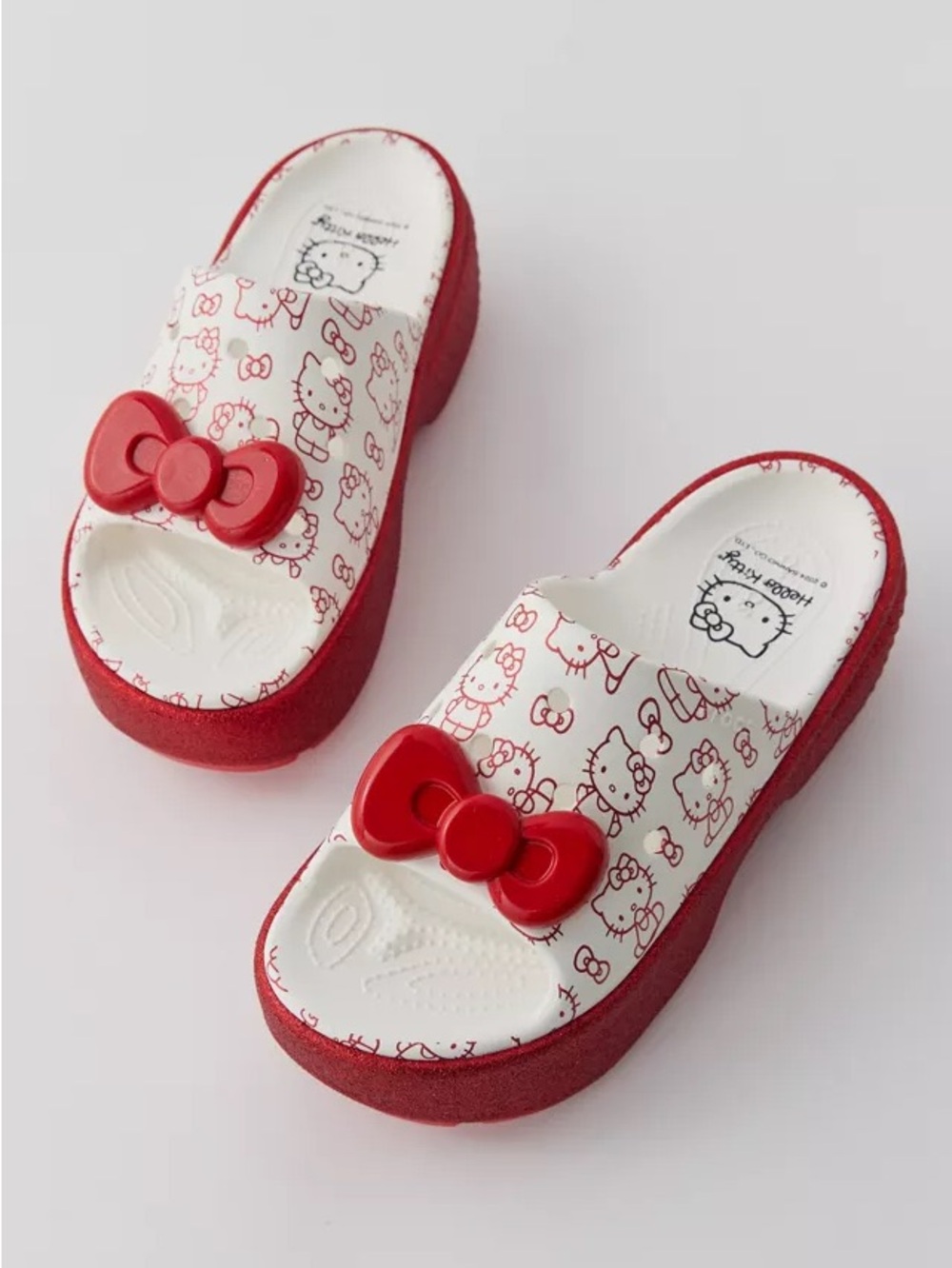 Crocs Hello Kitty Stomp Slide Sandals Size 8